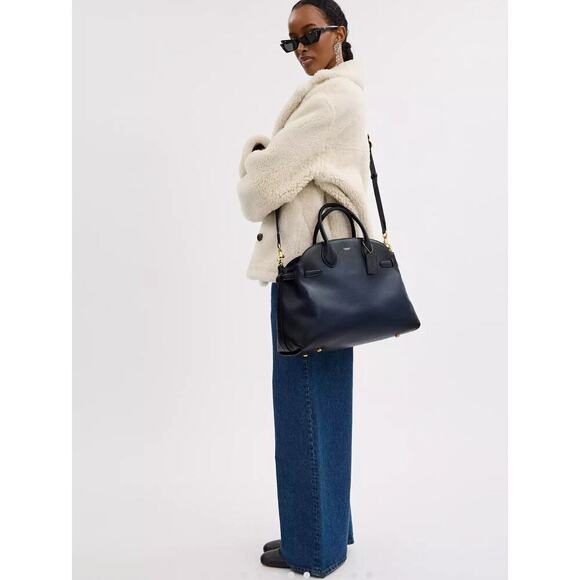 Coach Soft Empire Carryall Bag 40 Dark Blue - Picture 7 of 17